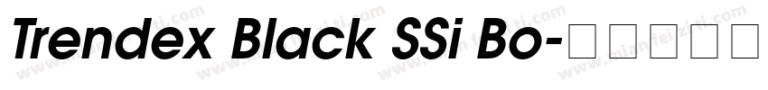 Trendex Black SSi Bo字体转换